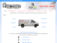 Tablet Screenshot of abecohenplumbing.com